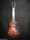 Extremely Detailed Wood 6 Sting Electric Guitar Ornament55nwot