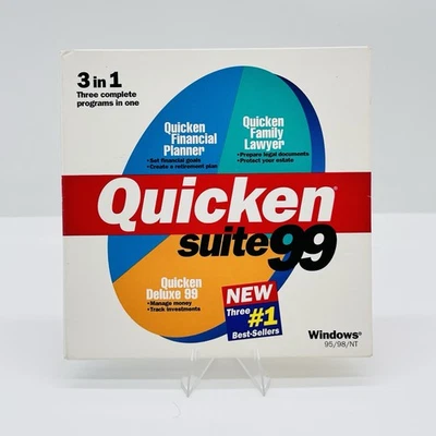 Quicken Suite 99 For Win 95 / 98 / NT 3 in 1 Family Lawyer & Financial Planner - Image 1 of 4