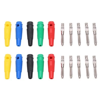 10Pack 4mm 7 Pin Banana Plug 1000V 32A Stackable Banana Plug Male Connector BST - Image 1 of 4