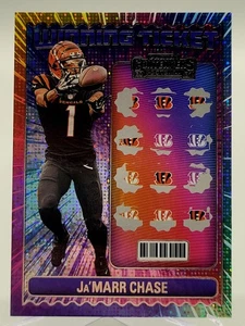 2024 CONTENDERS JA'MARR CHASE WINNING TICKET FOOTBALL CARD BENGALS 12 panini - Bild 1 von 2