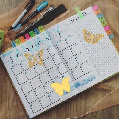  2 Sätze Glitter Butterfly-Form Aufkleber Selbstklebende Aufkleber Handkonto - Bild 1 von 4