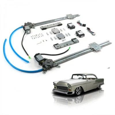 1953-60 GM A-body 2-Door One Touch Flat Glass Electric Power Window Kit Bel Air - Image 1 of 4