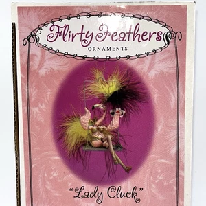 Flirty Feathers – Flamingo-Themed Ornament - “Lady Cluck” - Picture 1 of 13