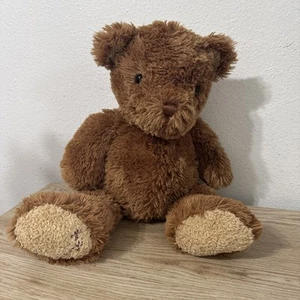 Carters Baby Brown Teddy Bear Plush Stuffed Animal Toy Embroidered Foot Lovey - Picture 1 of 13