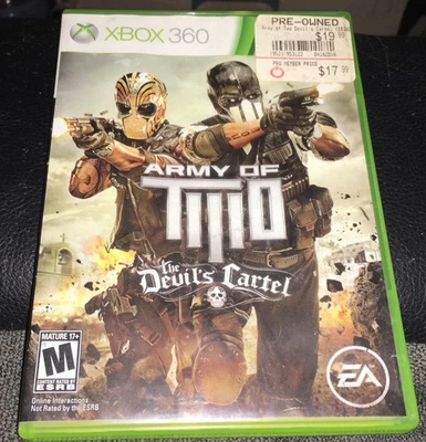 Xbox 360 - ARMY OF TWO .. THE DEVIL'S CARTEL .. No Manual - Image 1 of 3