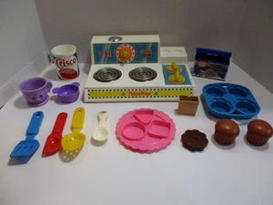 Estufa mágica Fisher Price de colección quemadores superiores brillo, temporizador 1991 + varios Juguetes - Imagen 1 de 24