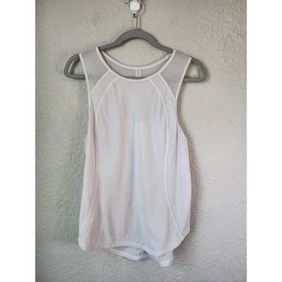 Camiseta sin mangas Lululemon Sculpt gris claro/blanco Foto 1 de 3