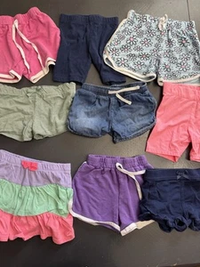 Girls Shorts & Skorts 4T Lot Of 9 Carters, Cynthia Rowley, Cat & Jack - Picture 1 of 10