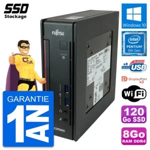 Mini PC Fujitsu Esprimo Q956 Pentium G4400T RAM 8Go SSD 120Go Windows 10 Wifi - Bild 1 von 7
