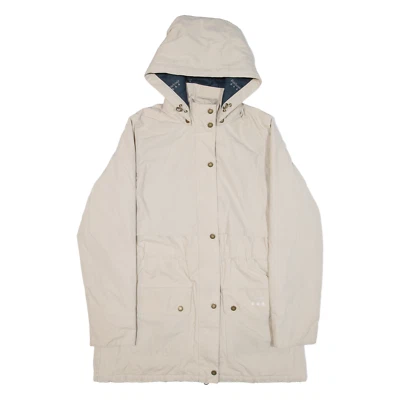 BARBOUR Stratus Womens Rain Coat Beige Hooded UK 12 - Image 1 of 4