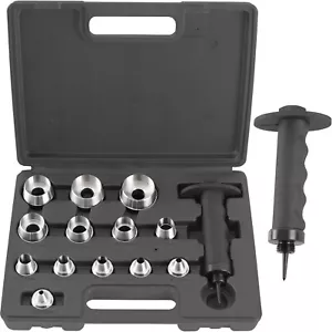 TECPO HENKELLOCHEISEN SATZ Ø 5-35 mm LOCHEISEN SET LOCHSTANZEN WERKZEUG - Bild 1 von 5