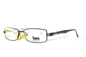 NEW TEMPO WM 2007 BL BLUE AUTHENTIC EYEGLASSES RX ADULTS FRAMES 54-16-136 MM - Picture 1 of 5