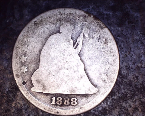 1888 S Silver Seated Liberty Quarter- San Francisco Cover