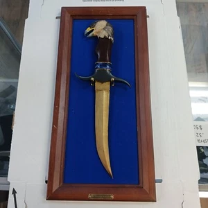 Vintage Franklin Mint American Eagle Knife Ray Beers w/ Display READ READ - Picture 1 of 12