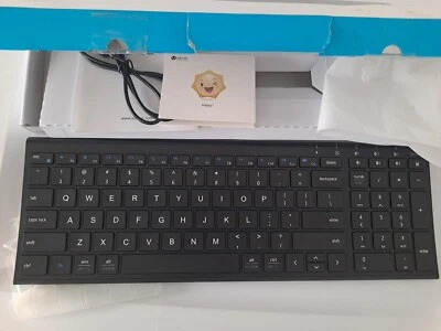 iClever IC-BK10 Multi Device Connection Rechargeable Wireless Keyboard Black NOB - Image 1 of 4