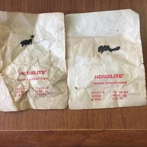 New Genuine Homelite Screw 64133-A Lot Of 2 Pkgs. With 2 Screws Each - Picture 1 of 7