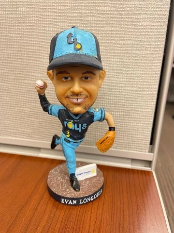 Evan Longoria Bobblehead Tampa Bay Rays Rare Devil Rays Cover