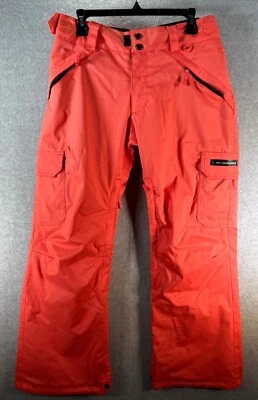 Ride Snowboard Pants Women Medium Orange Waterproof Cargo Pockets Outdoor Winter - Image 1 of 4