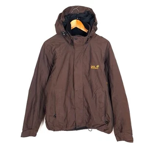 JACK WOLFSKIN Women Jacket Size S TEXAPORE Insulated Hooded Brown Polyamide - Picture 1 of 10