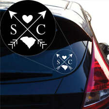 South Carolina Love Cross Arrow State SC Decal Sticker for Car Window, Laptop an