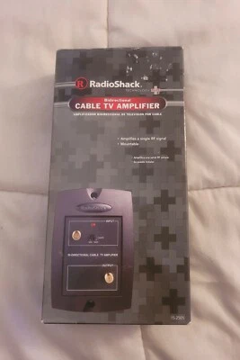 Radio Shack Bi Directional Cable TV Amplifier 15-2505 Technology Plus New In Box - Image 1 of 4