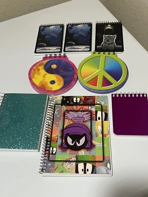 Vintage LOT OF 8 FUN Kids Notebooks Or Note Pads Unused - Image 1 of 4