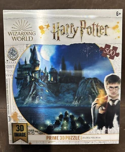 Harry Potter Zauberwelt 500 Teile 3D Puzzle Hogwarts bei Nacht - Bild 1 von 2