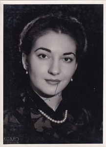 JJ986-LIRICA-RARO AUTOGRAFO DI MARIA CALLAS SU FOTOGRAFIA - Picture 1 of 1