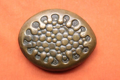 Vintage Hand Made Solid Bronze Cast Western Belt Buckle - Image 1 of 2