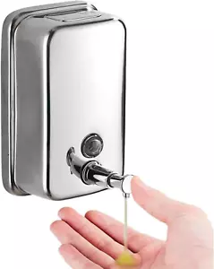Gewerblicher Seifenspender Wandhalterung Edelstahl Handpumpe Flüssigkeit Rost-Pro - Bild 1 von 12