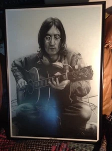 John Lennon, Gibson, Studio Druck Zeichnung von Alison Brannagan 25" x 35" Vintage - Bild 1 von 12