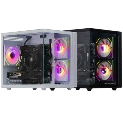 Gaming PC Bundle i7 Quad Nvidia RTX 3050 16GB RAM 1TB SSD/HDD Windows 11 WiFi - Image 1 of 4