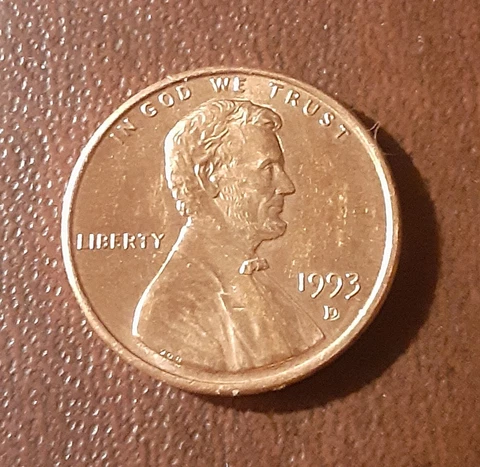 1993 D Lincoln Cent Error Coin Cover
