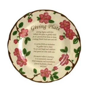 JOHNSON BROTHERS Giving Plate Franciscan Desert Rose NEW IN BOX 10.75 - Picture 1 of 1