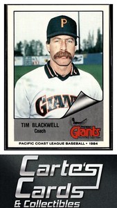 Tim Blackwell 1984 Cramer Pacific Coast League #241  Phoenix Giants Coach