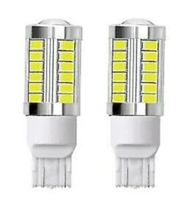 2 pcs x White LED 6000K Backup Reverse DRL Light Lamp Bulbs T20 7440 W21W - Picture 1 of 2