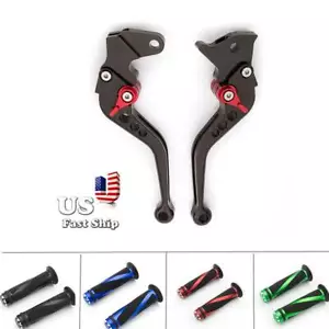 USA Stock Short Clutch Brake Lever Grips For Yamaha XT600 84-89 Virago 1000 1985 - Picture 1 of 110