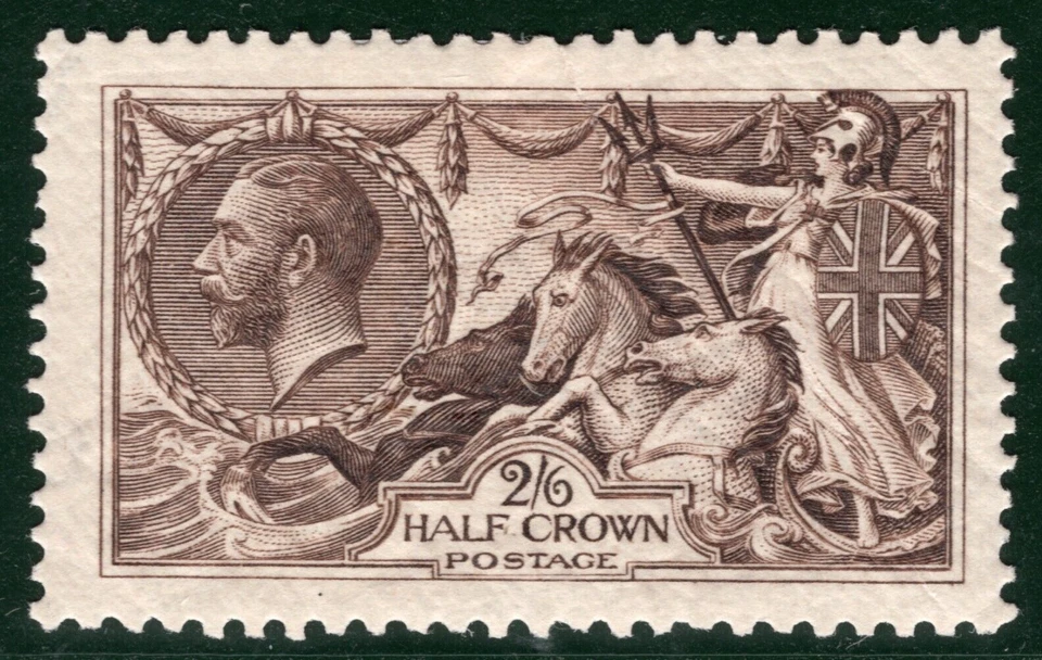 GB KGV SEAHORSE High Value SG.399 2s/6d (1913) WATERLOW Mint MM Cat £400 YOR132 - Image 1 of 4