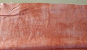 New Bale End 112 cm x 23 cm 100% Cotton Fabric Orange/Coral Tones Batik Design 
