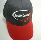 South Central Fs Vtg New Farmer Trucker Adjustable Hat Cap Gray Red Fertilizer