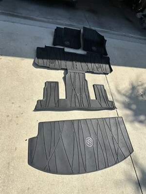 室内全天候地板垫 6 件套 原始设备制造商 BUICK ENCLAVE 2018 - 2024 EBONY — 第 1/4 张图片