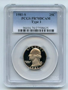 1981 S 25C Washington Quarter Proof PCGS PR70DCAM - Picture 1 of 1