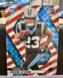 2025 Panini Mosaic Trevor Etienne #340 Red & White Stripe Mosaic Prizm (RC) - Picture 1 of 1