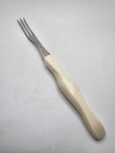 Cutco 1726 KC Stainless Steel 3 Tine Turning Fork White Pearl Handle Made in USA - Picture 1 of 5