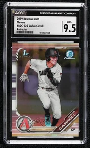 2019 Bowman Draft Chrome Refractor Corbin Carroll #BDC-125 CGC 9.5 Mint+ - Picture 1 of 3