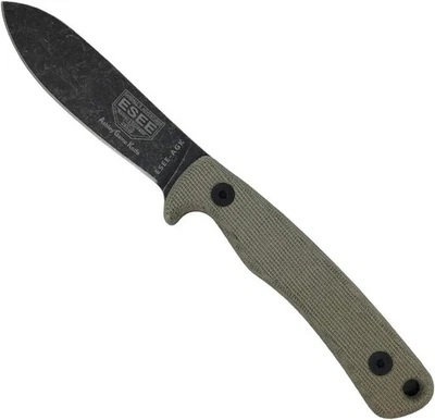 ESEE Ashley Game Knife AGK: 1095 Carbon Steel Drop Point with Micarta - Image 1 of 3