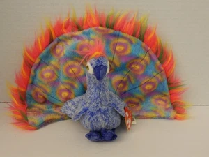 Ty * Beanie Babies ~ 'Flashy' The Peacock * 2000 * w/Hang Tag - Picture 1 of 10