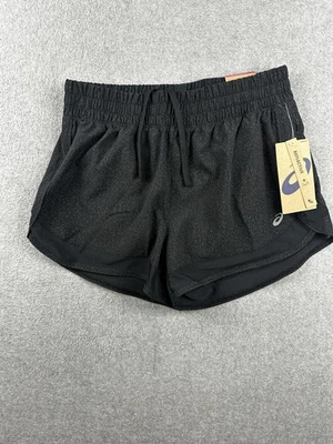 ASICS Running Shorts Womens XS Black Reflective Lined Athletic Woven Run Short - Image 1 of 4