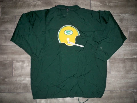 Vintage Green Bay Packers Champion Sideline Players Jacket Coat Size Mens Large Cover