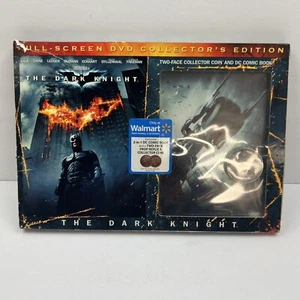 The Dark Knight (DVD, 2008 + Comic Book + Commemorative Coin) Opened Box - Picture 1 of 11